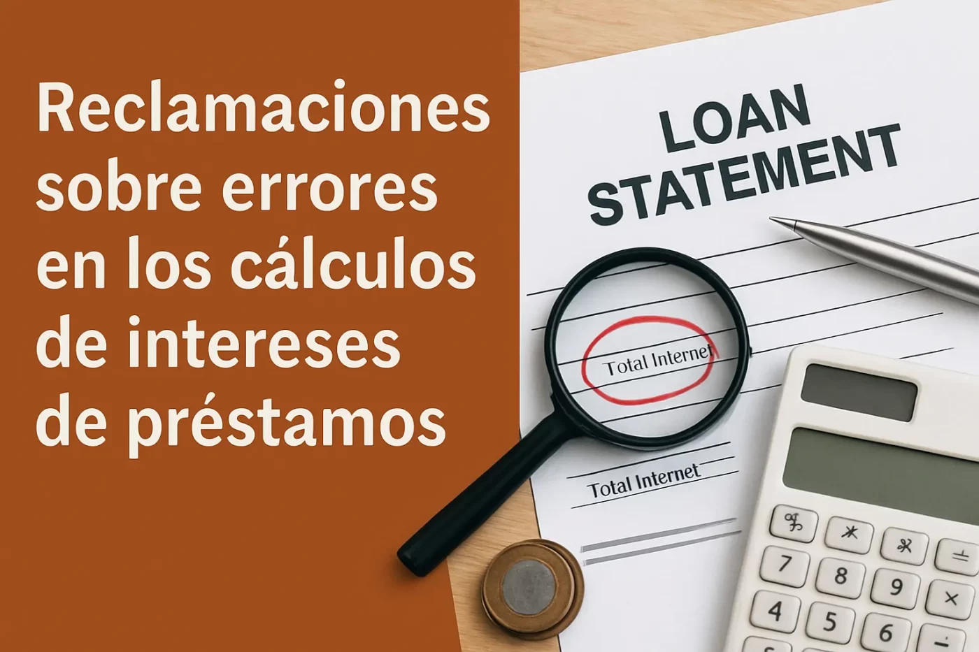 Reclamaciones sobre errores en los cálculos de intereses de préstamos
