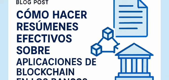 cómo hacer resúmenes efectivos sobre Aplicaciones de blockchain en los bancos