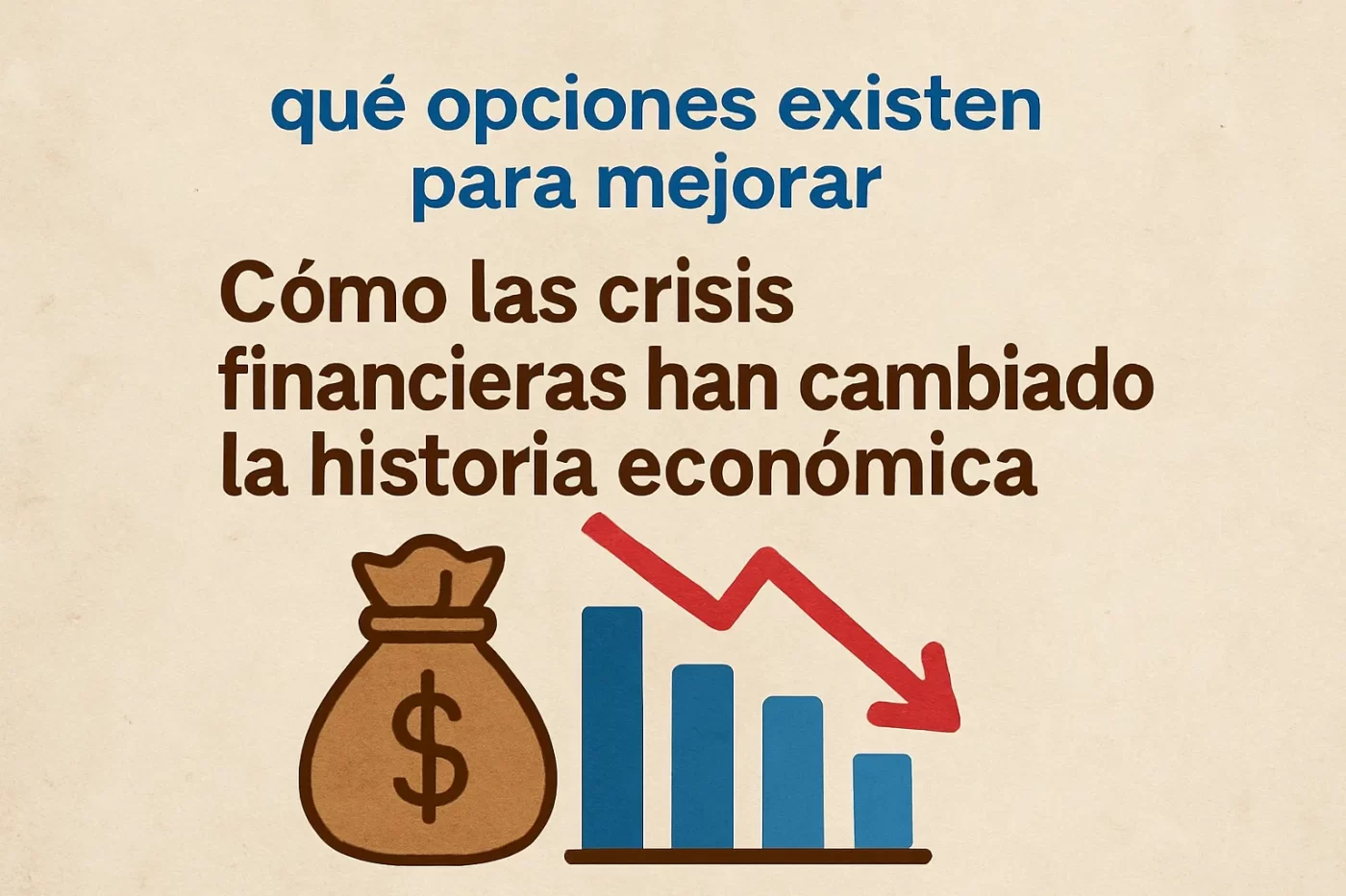 qué opciones existen para mejorar Cómo las crisis financieras han cambiado la historia económica