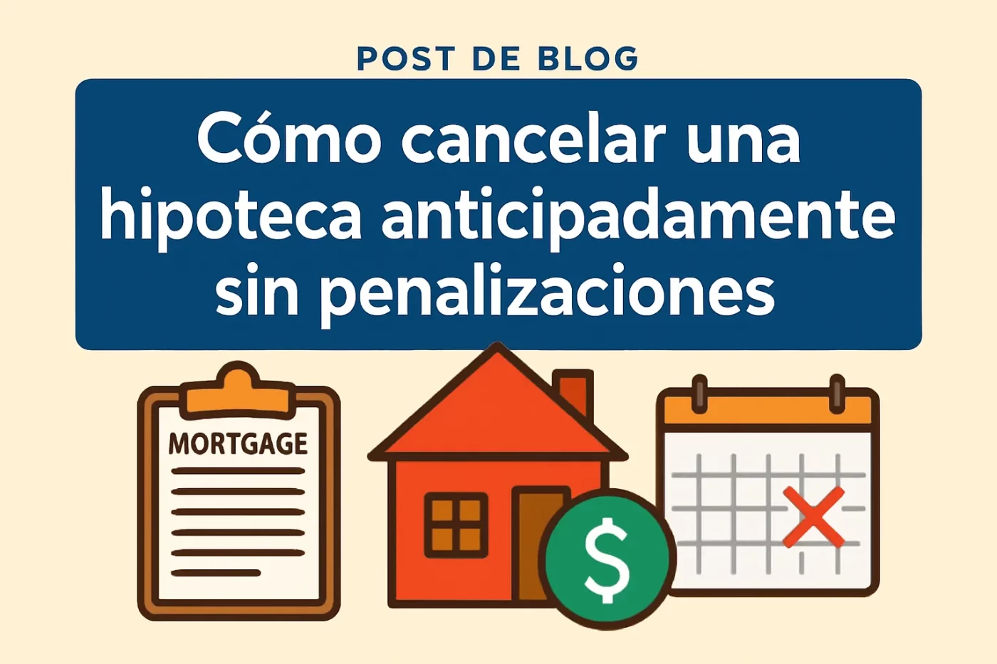 Cómo cancelar una hipoteca anticipadamente sin penalizaciones