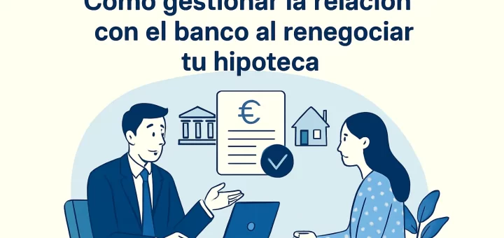 Cómo gestionar la relación con el banco al renegociar tu hipoteca