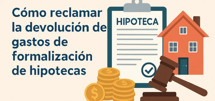 Cómo reclamar la devolución de gastos de formalización de hipotecas