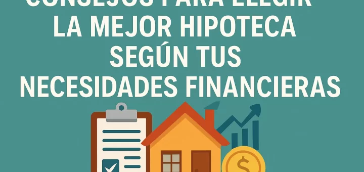 Consejos para elegir la mejor hipoteca según tus necesidades financieras