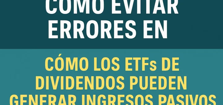 cómo evitar errores en Cómo los ETFs de dividendos pueden generar ingresos pasivos