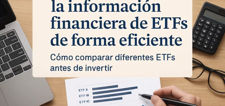cómo organizar la información financiera de ETFs de forma eficiente Cómo comparar diferentes ETFs antes de invertir