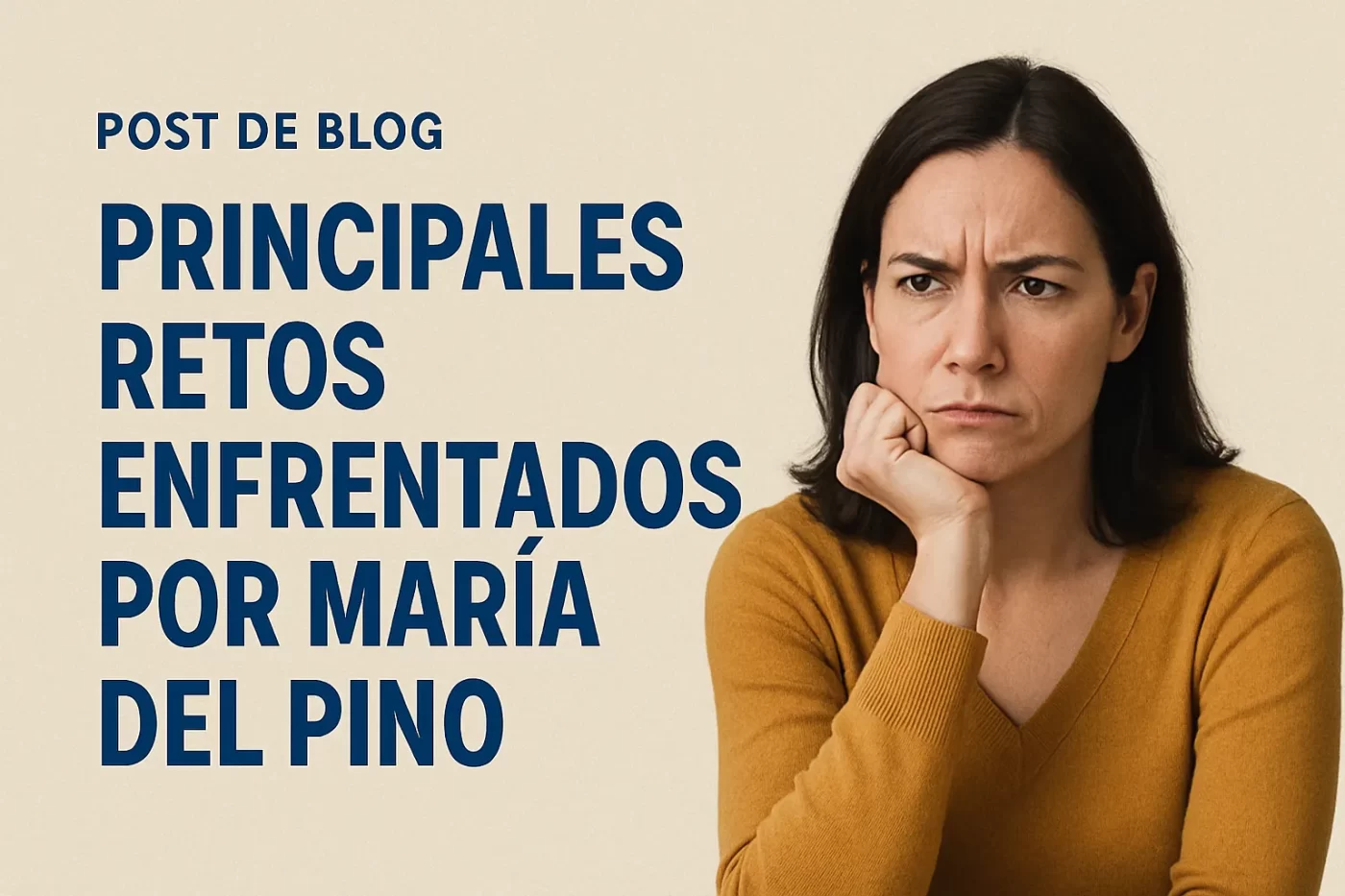 principales retos enfrentados por María del Pino