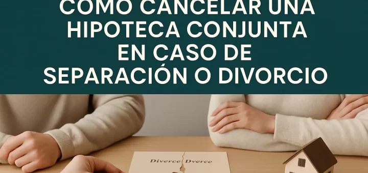 Cómo cancelar una hipoteca conjunta en caso de separación o divorcio