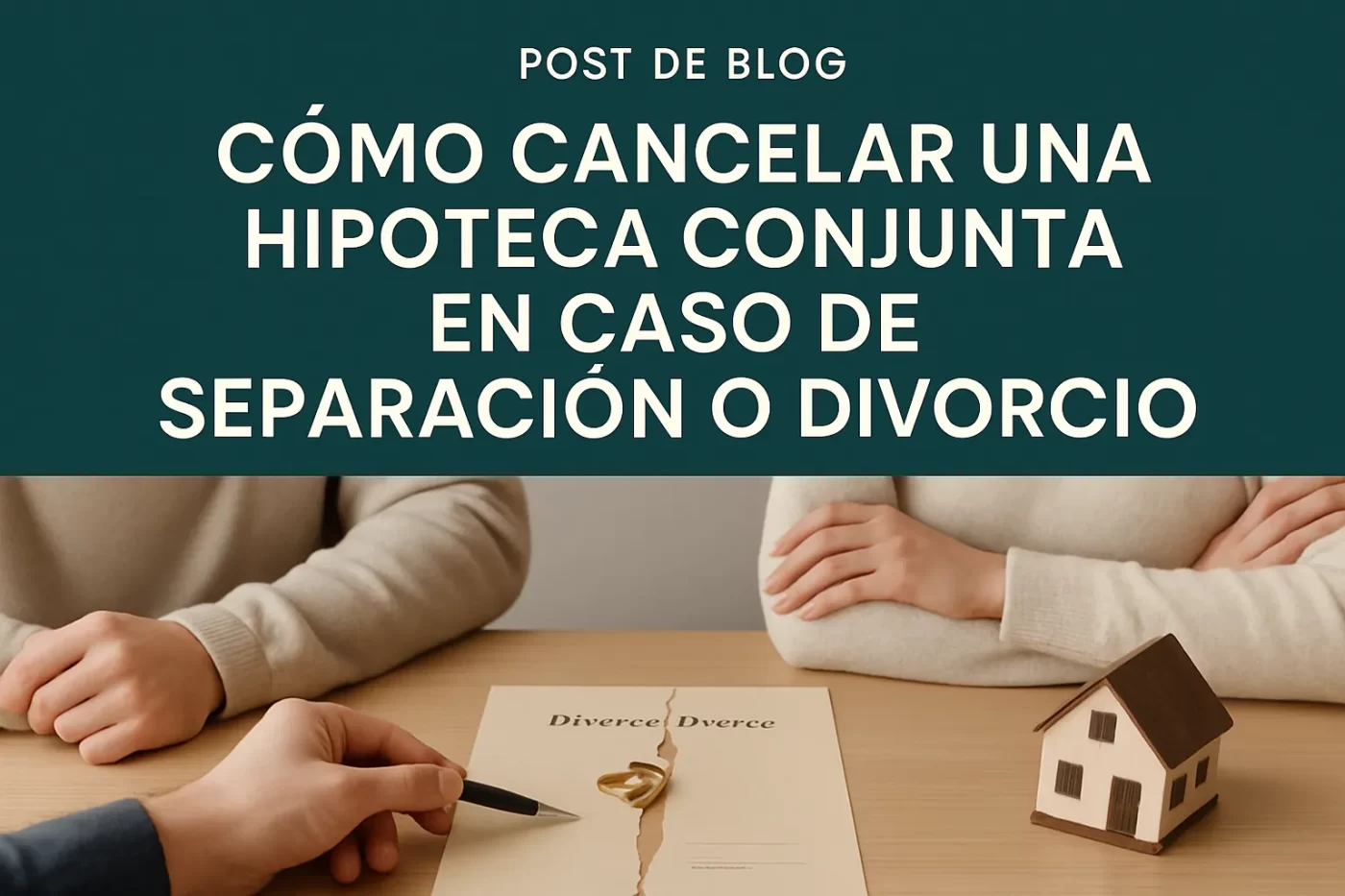 Cómo cancelar una hipoteca conjunta en caso de separación o divorcio
