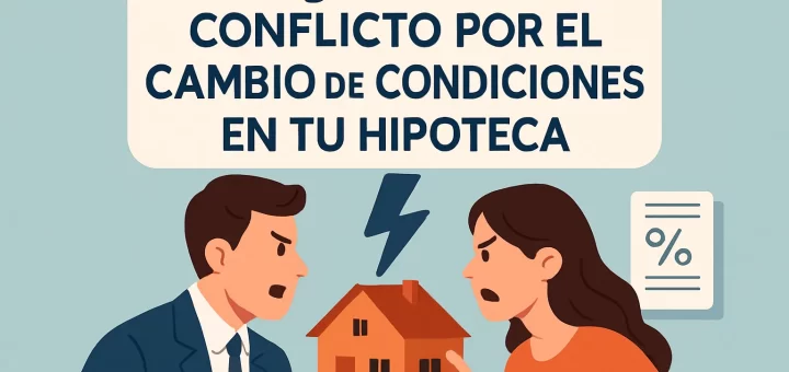 Cómo gestionar un conflicto por el cambio de condiciones en tu hipoteca