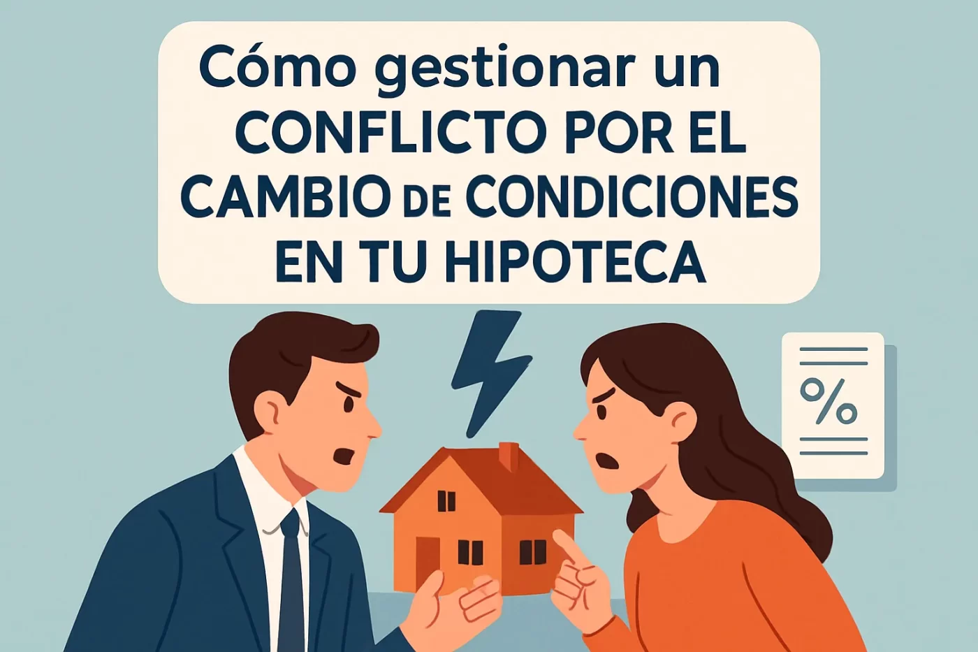 Cómo gestionar un conflicto por el cambio de condiciones en tu hipoteca