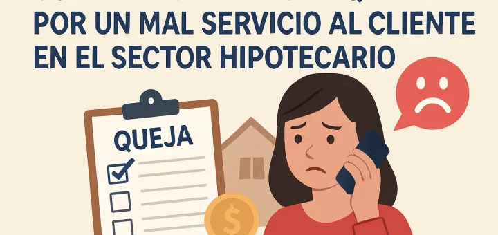Cómo presentar una queja por un mal servicio al cliente en el sector hipotecario