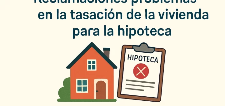 Reclamaciones por problemas en la tasación de la vivienda para la hipoteca