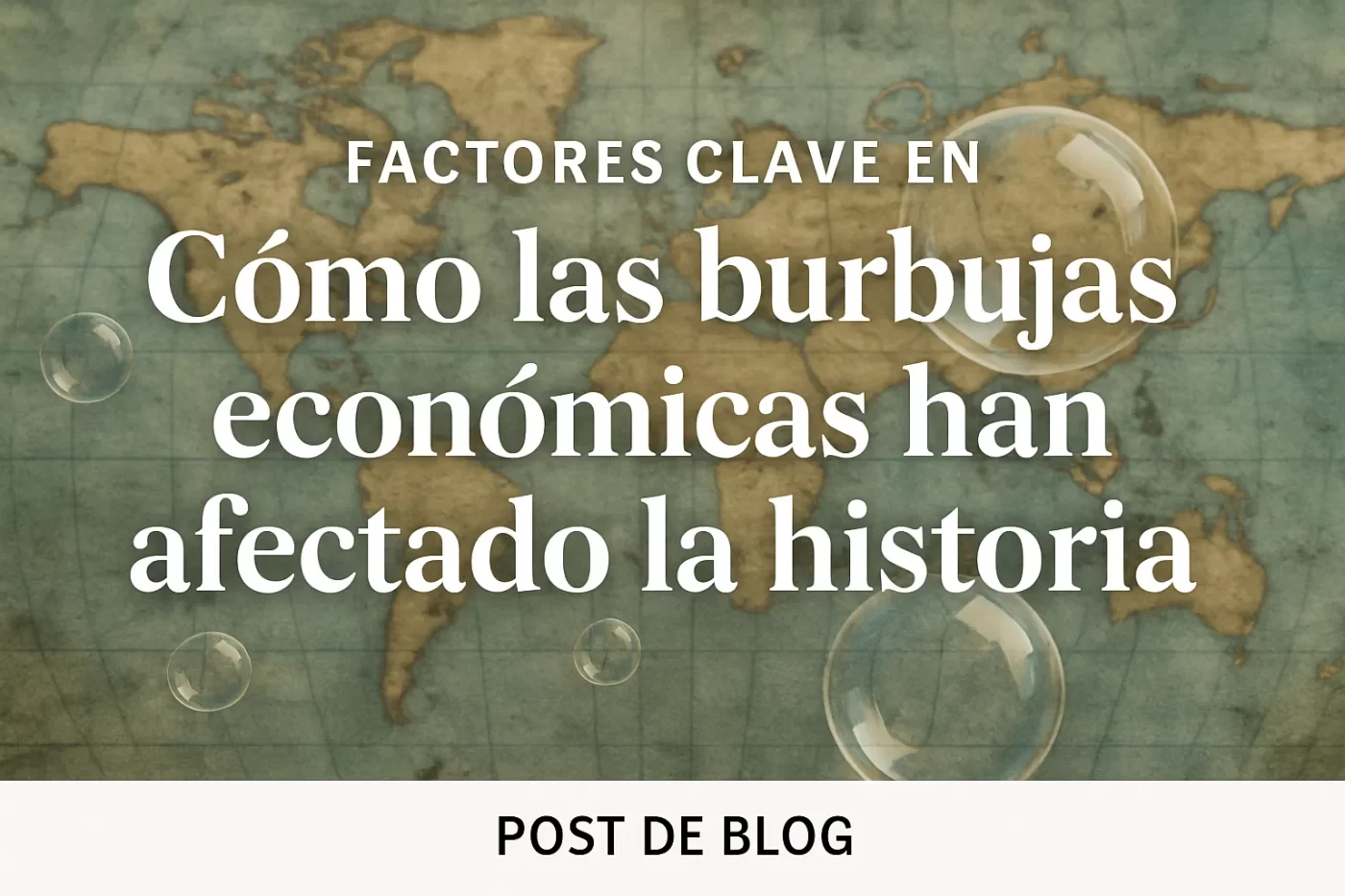 factores clave en Cómo las burbujas económicas han afectado la historia