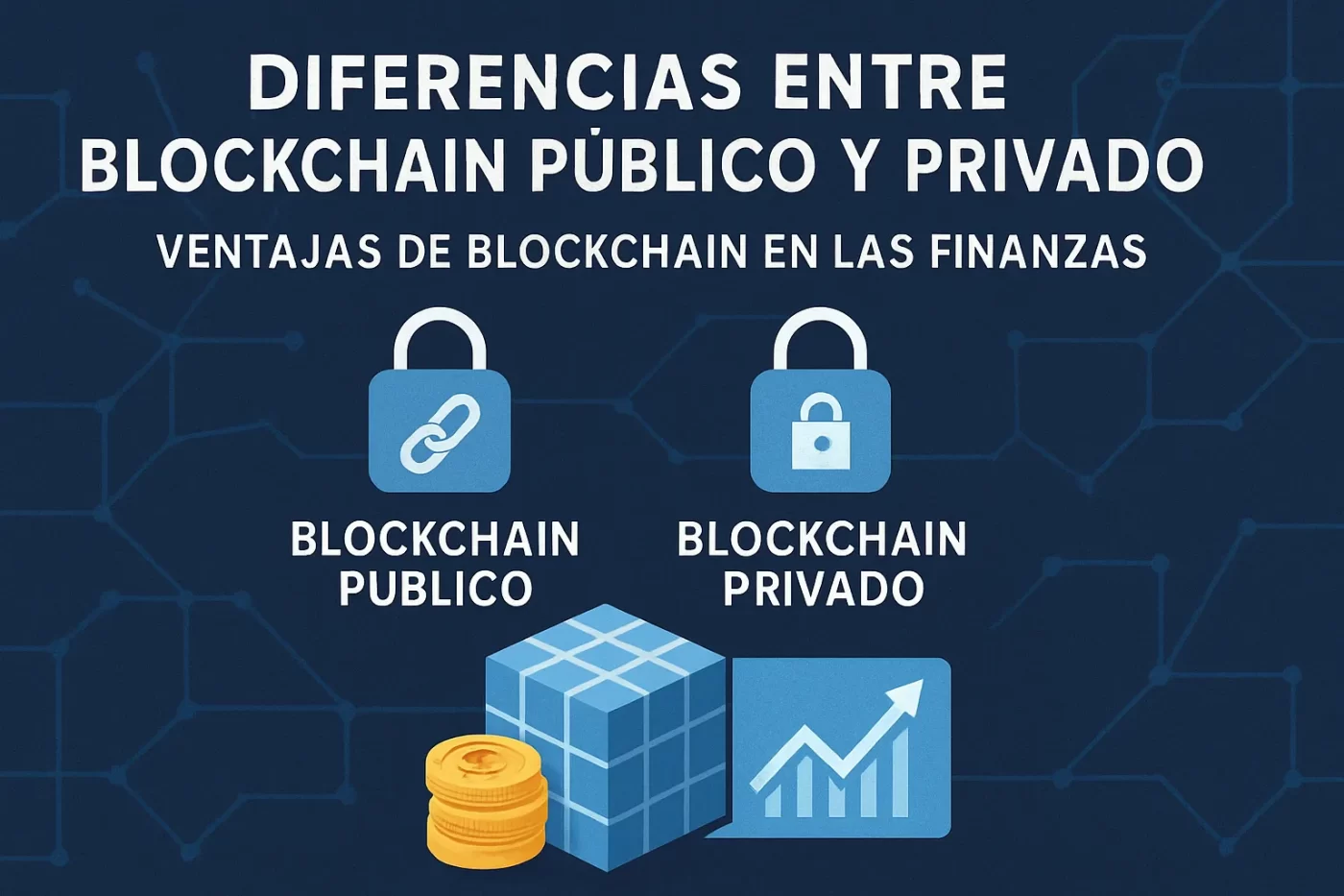 diferencias entre blockchain público y privado Ventajas de blockchain en las finanzas