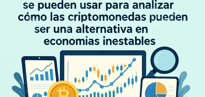 qué herramientas digitales se pueden usar para analizar Cómo las criptomonedas pueden ser una alternativa en economías inestables