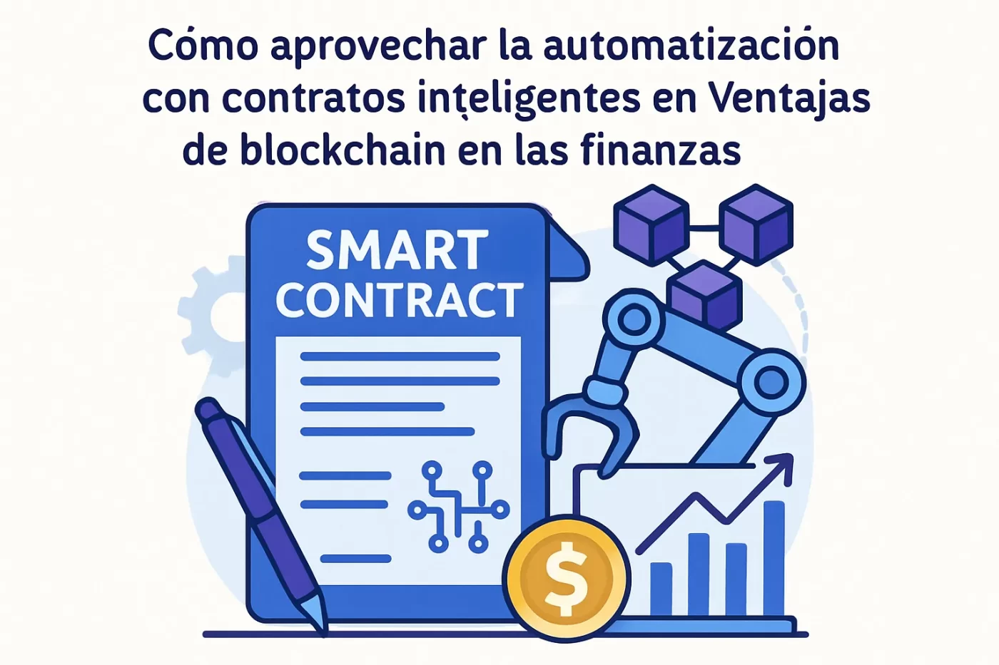 cómo aprovechar la automatización con contratos inteligentes en Ventajas de blockchain en las finanzas