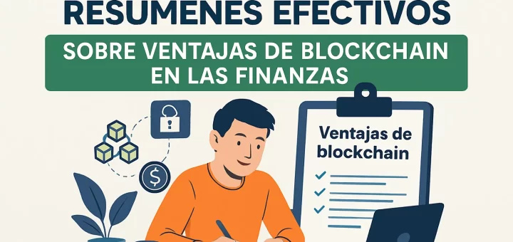 cómo hacer resúmenes efectivos sobre Ventajas de blockchain en las finanzas