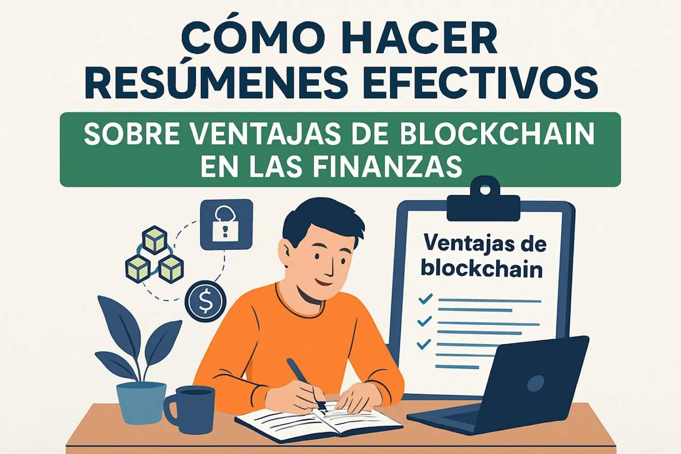 cómo hacer resúmenes efectivos sobre Ventajas de blockchain en las finanzas