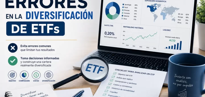 cómo evitar errores en la diversificación de ETFs Cómo analizar un ETF antes de invertir