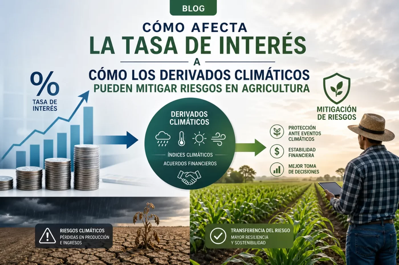cómo afecta la tasa de interés a Cómo los derivados climáticos pueden mitigar riesgos en agricultura