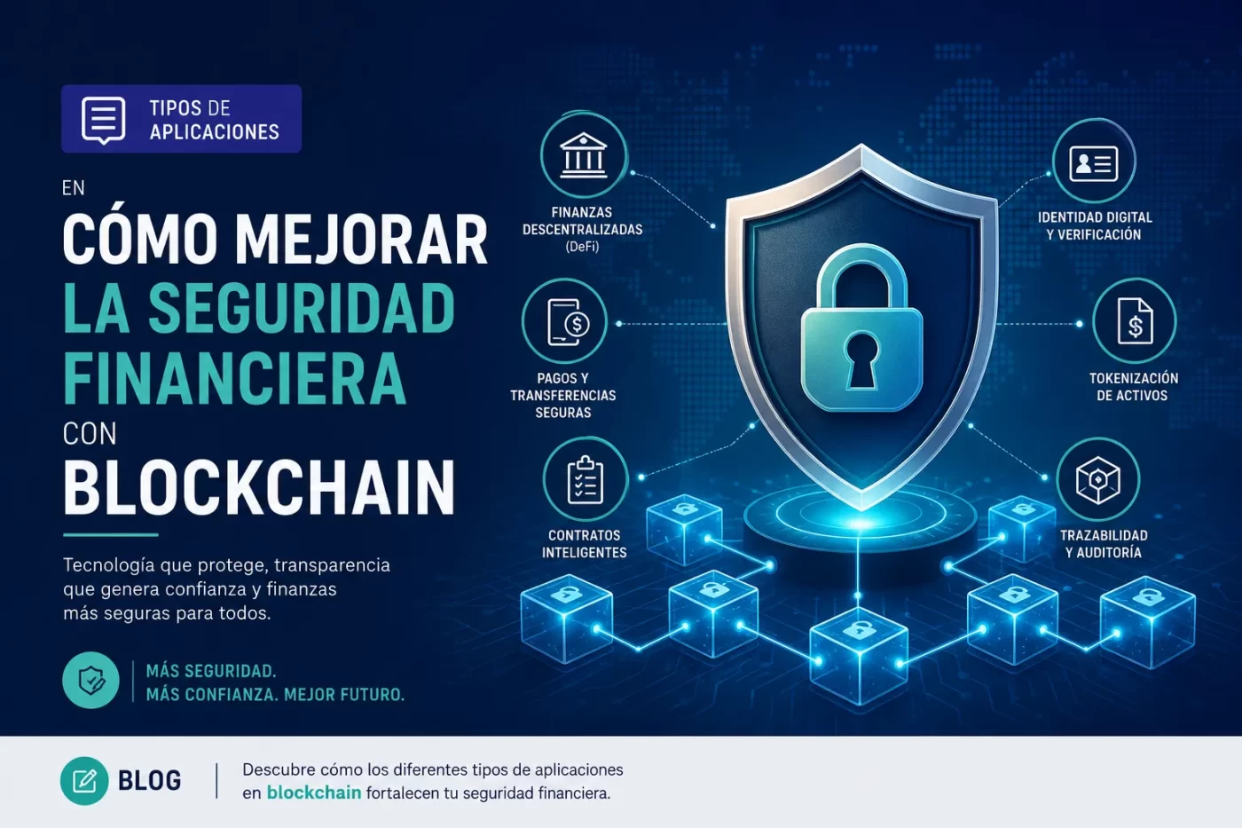 tipos de aplicaciones en Cómo mejorar la seguridad financiera con blockchain