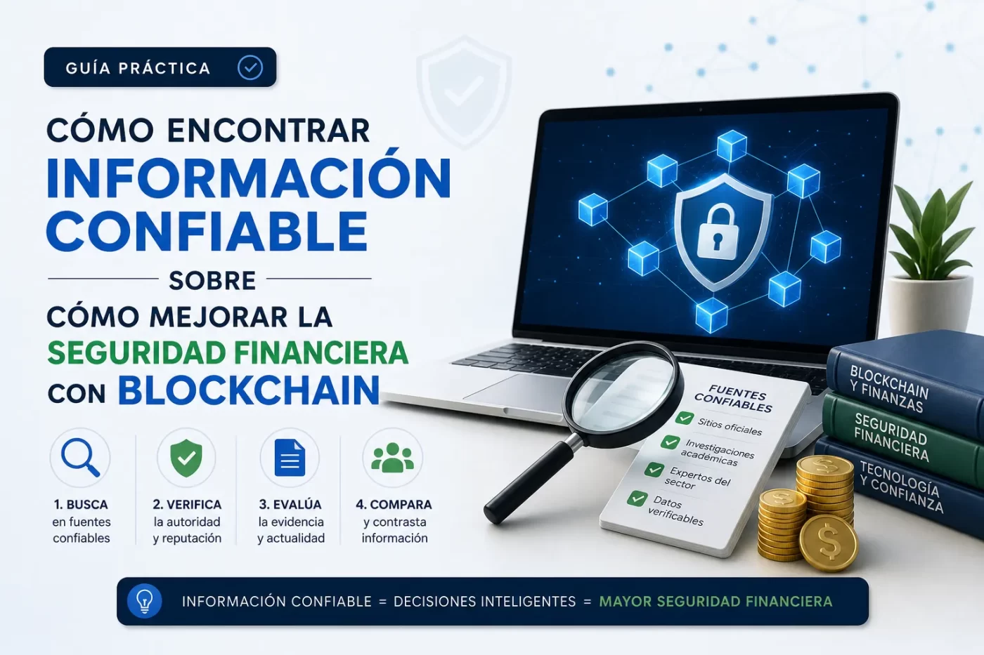 cómo encontrar información confiable sobre Cómo mejorar la seguridad financiera con blockchain