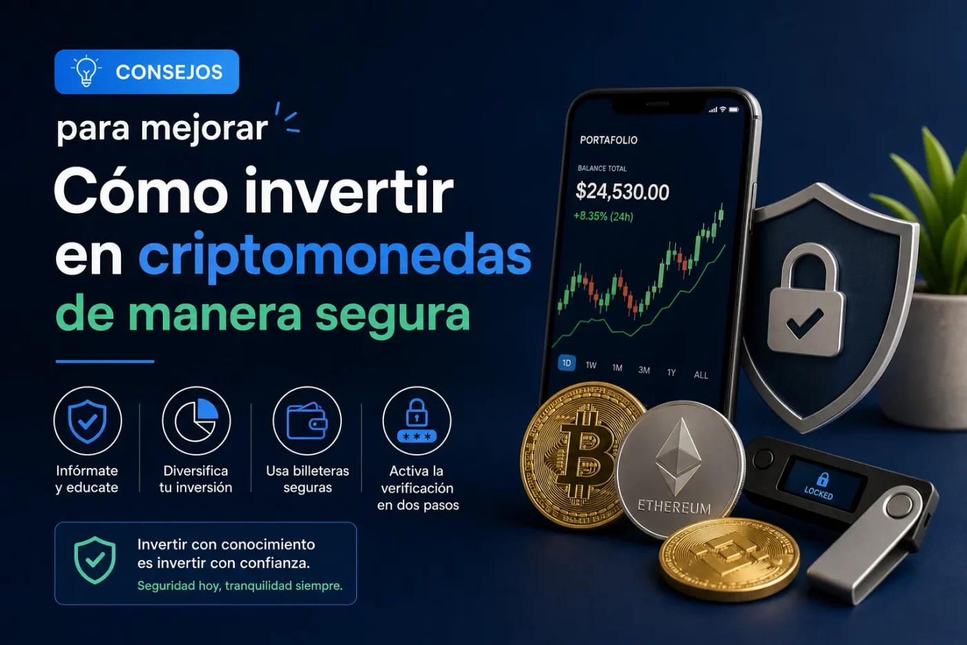 consejos para mejorar Cómo invertir en criptomonedas de manera segura