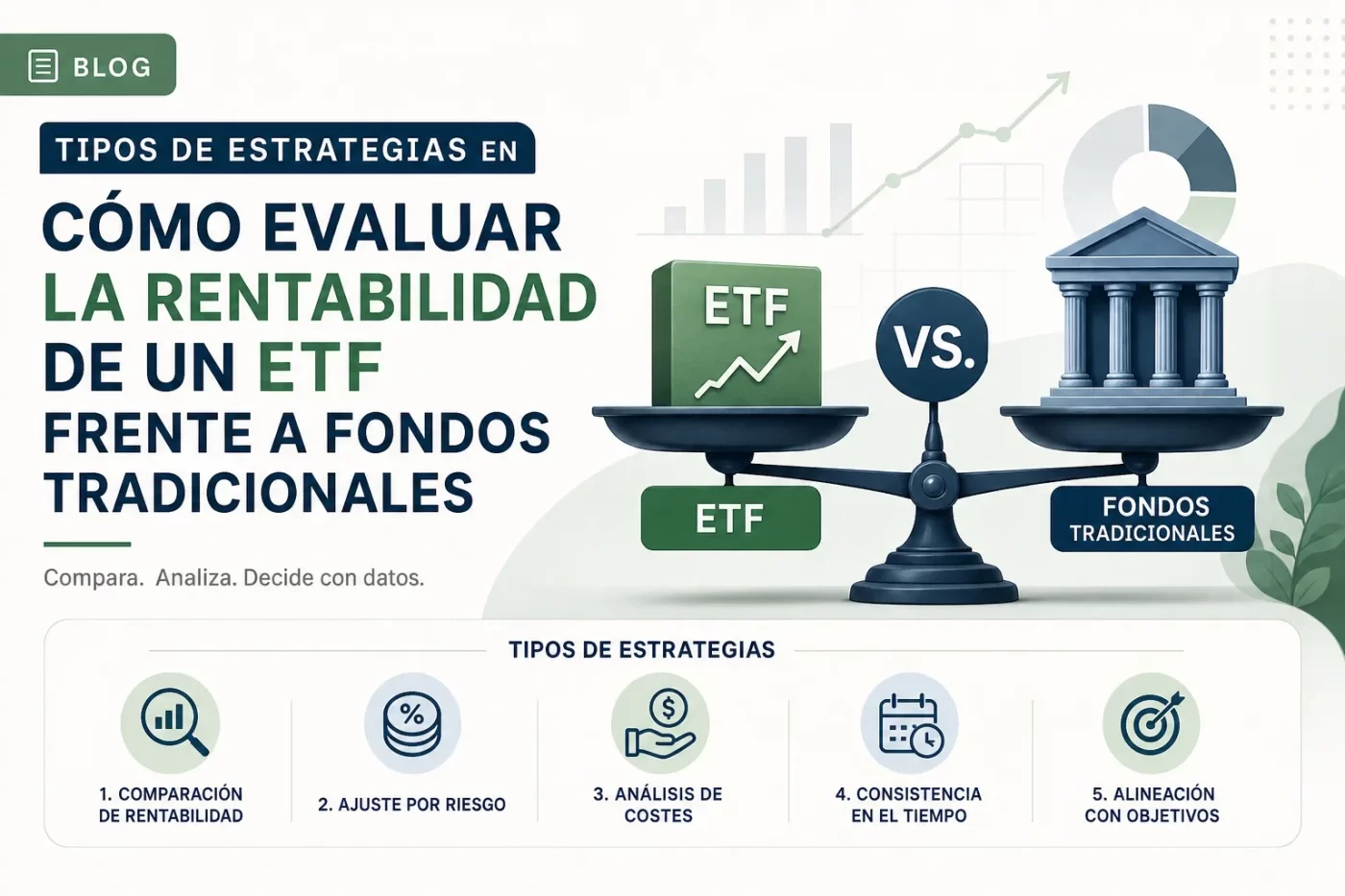 tipos de estrategias en Cómo evaluar la rentabilidad de un ETF frente a fondos tradicionales